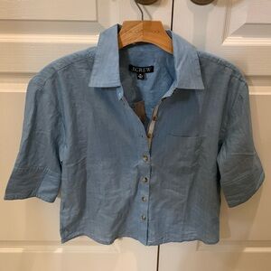 J.CREW Cropped Button-Up 00